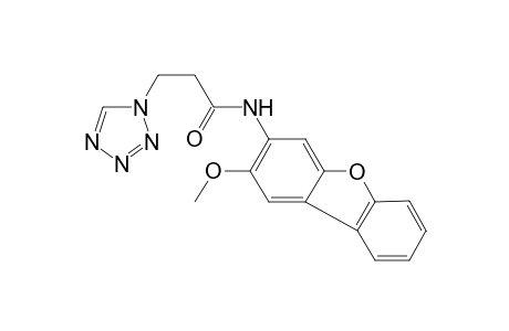 1H-1,2,3,4-Tetrazole-1-propanamide, N-(2-methoxybenzo[b]benzofuran-3-yl)-