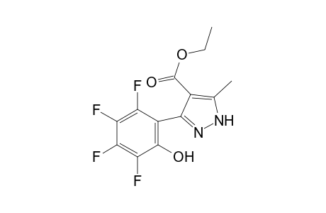 Ethyl 5-methyl-3-(2,3,4,5-tetrafluoro-6-hydroxyphenyl)-1H-pyrazole-4-carboxylate