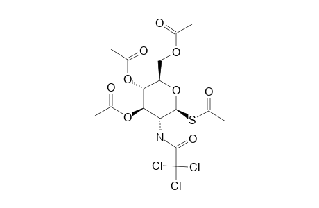 3,4,6-TRI-O-ACETYL-1-S-ACETYL-2-DEOXY-1-THIO-2-TRICHLOROACETAMIDO-BETA-D-GLUCOPYRANOSE