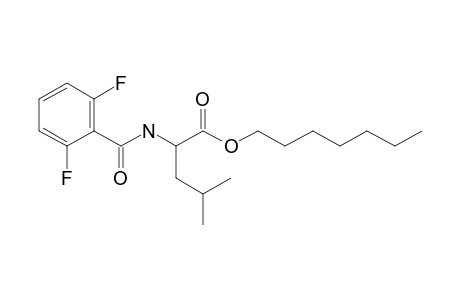 L-Leucine, N-(2,6-difluorobenzoyl)-, heptyl ester