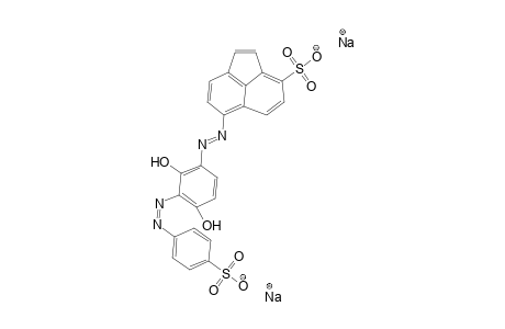 3-Acenaphthylenesulfonic acid, 6-[[2,4-dihydroxy-3-[(4-sulfophenyl)azo]phenyl]azo]-1,2-dihydro-, disodium salt