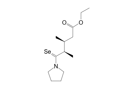 1-(2,3-DIMETHYL-4-ETHOXYCARBONYL-1-SELENOXOBUTYL)-PYRROLIDINE