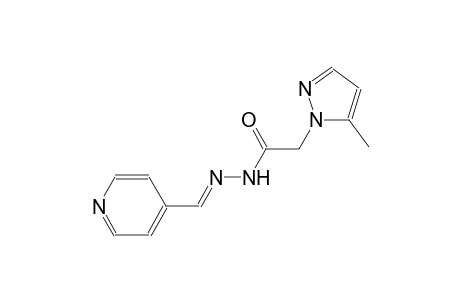 2-(5-methyl-1H-pyrazol-1-yl)-N'-[(E)-4-pyridinylmethylidene]acetohydrazide