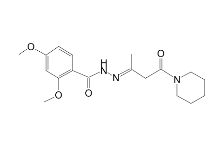 2,4-Dimethoxy-benzoic acid (1-methyl-3-oxo-3-piperidin-1-yl-propylidene)-hydrazide