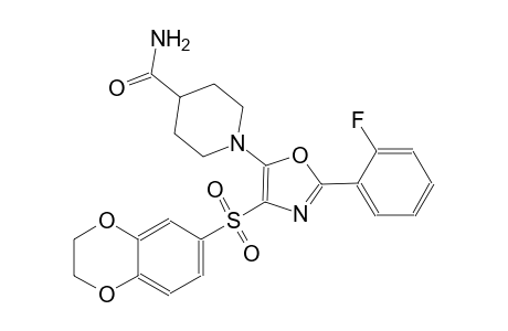 4-piperidinecarboxamide, 1-[4-[(2,3-dihydro-1,4-benzodioxin-6-yl)sulfonyl]-2-(2-fluorophenyl)-5-oxazolyl]-