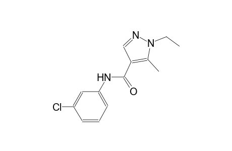 N-(3-chlorophenyl)-1-ethyl-5-methyl-1H-pyrazole-4-carboxamide
