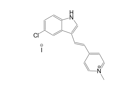pyridinium, 4-[(E)-2-(5-chloro-1H-indol-3-yl)ethenyl]-1-methyl-, iodide