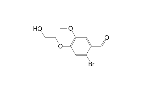 2-bromo-4-(2-hydroxyethoxy)-5-methoxybenzaldehyde