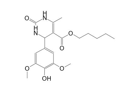 4-(4-hydroxy-3,5-dimethoxy-phenyl)-2-keto-6-methyl-3,4-dihydro-1H-pyrimidine-5-carboxylic acid amyl ester