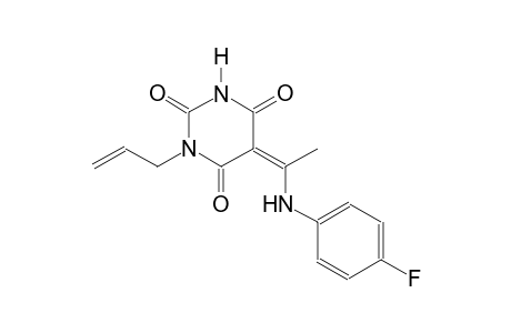 (5Z)-1-allyl-5-[1-(4-fluoroanilino)ethylidene]-2,4,6(1H,3H,5H)-pyrimidinetrione