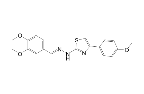 1-(3,4-Dimethoxybenzylidene)-2-(4-(4-methoxyphenyl)thiazol-2-yl)hydrazine