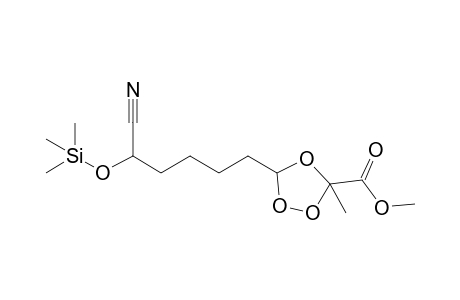 5-(5-cyano-5-trimethylsilyloxy-pentyl)-3-methyl-1,2,4-trioxolane-3-carboxylic acid methyl ester