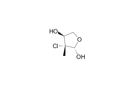 2,4-Furandiol, 3-chlorotetrahydro-3-methyl-, (2.alpha.,3.beta.,4.beta.)-(.+-.)-