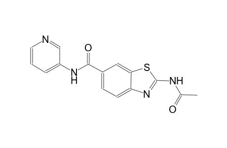 6-benzothiazolecarboxamide, 2-(acetylamino)-N-(3-pyridinyl)-