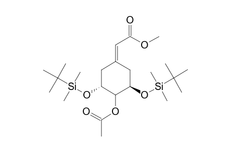[(3'R,5'R)-3',5'-Bis[(tert-butyldimethylsilyl)oxy]-4'-acetoxycyclohexylidene]acetic acid methyl ester
