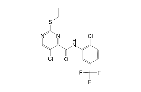 4-pyrimidinecarboxamide, 5-chloro-N-[2-chloro-5-(trifluoromethyl)phenyl]-2-(ethylthio)-