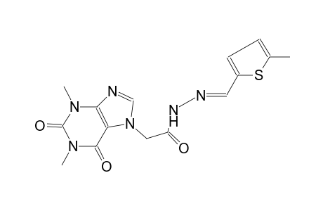 1H-purine-7-acetic acid, 2,3,6,7-tetrahydro-1,3-dimethyl-2,6-dioxo-, 2-[(E)-(5-methyl-2-thienyl)methylidene]hydrazide