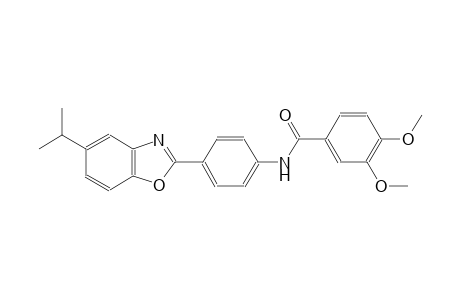N-[4-(5-isopropyl-1,3-benzoxazol-2-yl)phenyl]-3,4-dimethoxybenzamide