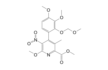 4-[3,4-dimethoxy-2-(methoxymethoxy)phenyl]-6-methoxy-3-methyl-5-nitro-2-pyridinecarboxylic acid methyl ester