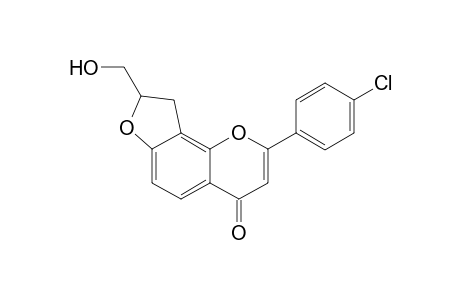 2,3-Dihydro-2-hydroxymethyl-5-(4-chlorophenyl)furo[2,3-h][1]benzopyran-7-one