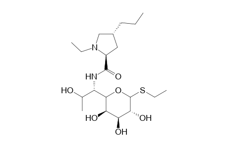D-erythro-.alpha.-D-galacto-Octopyranoside, ethyl 6,8-dideoxy-6-[[(1-ethyl-4-propyl-2-pyrrolidinyl)carbonyl]amino]-1-thio-, (2S-trans)-