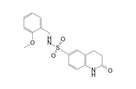 N-(2-methoxybenzyl)-2-oxo-1,2,3,4-tetrahydro-6-quinolinesulfonamide