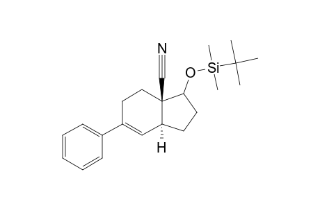 6-PHENYL-1-(TERT.-BUTYLDIMETHYLSILANYLOXY)-2,3,4,7,8,9-HEXAHYDRO-1H-INDENE-9-CARBONITRILE