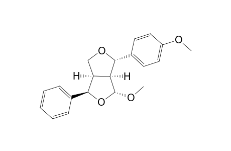 (1R,2R,4R,5S,6S)-4-exo-Methoxy-6-exo-(p-methoxyphenyl)-2-endo-phenyl-3,7-dioxabicyclo[3.3.0]octane
