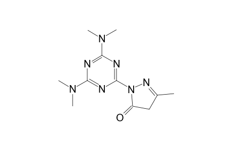 Pyrazol-5(4H)-one, 3-methyl-1-[4,6-bis(dimethylamino)-1,3,5-triazin-2-yl)-