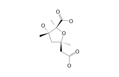 (2S,3S,5R)-5-(carboxymethyl)-3-hydroxy-2,3,5-trimethyloxolane-2-carboxylic acid