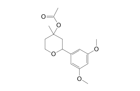 cis-[2-(3,5-dimethoxyphenyl)-4-methyl-tetrahydropyran-4-yl] acetate