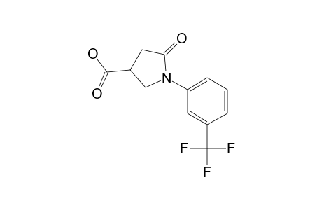 5-oxo-1-[3-(Trifluoromethyl)phenyl]-3-pyrrolidinecarboxylic acid