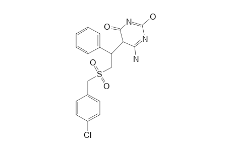 6-AMINO-5-[2'-(4-CHLOROPHENYLMETHYLSULFONYL)-1'-PHENYLETHYL]-2-HYDROXYPYRIMIDINE-4-ONE