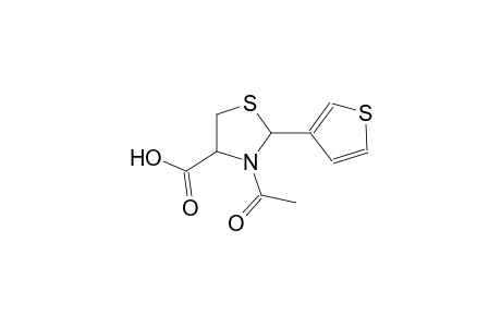 3-acetyl-2-(3-thienyl)-1,3-thiazolidine-4-carboxylic acid