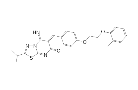 7H-[1,3,4]thiadiazolo[3,2-a]pyrimidin-7-one, 5,6-dihydro-5-imino-2-(1-methylethyl)-6-[[4-[2-(2-methylphenoxy)ethoxy]phenyl]methylene]-, (6Z)-
