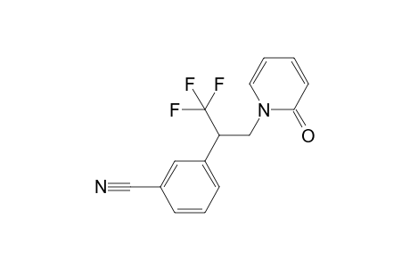 3-(1,1,1-Trifluoro-3-(2-oxopyridin-1(2H)-yl)propan-2-yl)benzonitrile