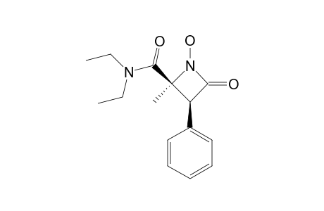 N,N-Diethyl-1-hydroxy-4-methyl-3-phenyl-2-acetidinon-4-carboxamide