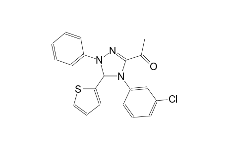 ethanone, 1-[4-(3-chlorophenyl)-4,5-dihydro-1-phenyl-5-(2-thienyl)-1H-1,2,4-triazol-3-yl]-