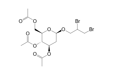 (2,3-Dibromo-prop-1-yl)-2-deoxy-3,4,6-tri-O-acetyl-b-d-arabino-hexapyranoside