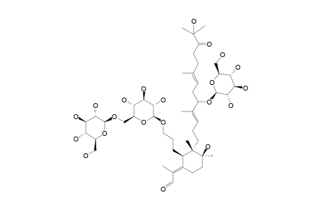 22-OXO-23-HYDROXY-ISOIRIDAL-3-[BETA-D-GLUCOPYRANOSYL-(1->6)-BETA-D-GLUCOPYRANOSIDE]-16-BETA-D-GLUCOPYRANOSIDE