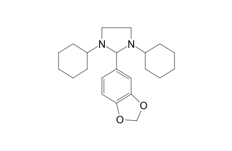 1,3-DICYCLOHEXYL-2-[3,4-(METHYLENEDIOXY)PHENYL]IMIDAZOLIDINE