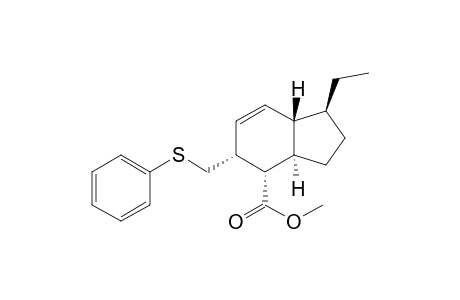 Methyl (1S,3aR,4S,5R,7aS)-1-ethyl-3a,4,5,7a-tetrahydro-5-[(phenylthio)methyl]-4-indancarboxylate