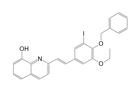 2-{(E)-2-[4-(benzyloxy)-3-ethoxy-5-iodophenyl]ethenyl}-8-quinolinol
