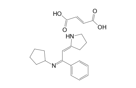 2-[2-(cyclopentylimino)-2-phenylethylidene]pyrrolidine fumarate