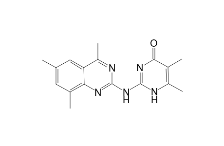5,6-Dimethyl-2-(4,6,8-trimethylquinazolin-2-ylamino)-1H-pyrimidin-4-one