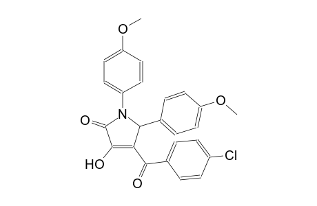 4-(4-chlorobenzoyl)-3-hydroxy-1,5-bis(4-methoxyphenyl)-1,5-dihydro-2H-pyrrol-2-one