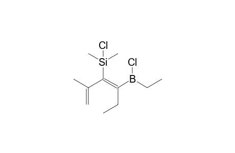 3-(chlorodimethylsilyl)-4-(chloroethylboryl)-2-methyl-1,3-hexadiene