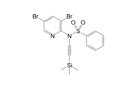 N-(3,5-Dibromopyridin-2-yl)-N-[(trimethylsilyl)ethynyl]benzenesulfonamide