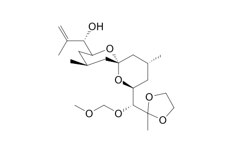 (S)-1-((2S,4S,6S,8S,10R)-8-((R)-(methoxymethoxy)(2-methyl-1,3-dioxolan-2-yl)methyl)-4,10-dimethyl-1,7-dioxaspiro[5.5]undecan-2-yl)-2-methylprop-2-en-1-ol
