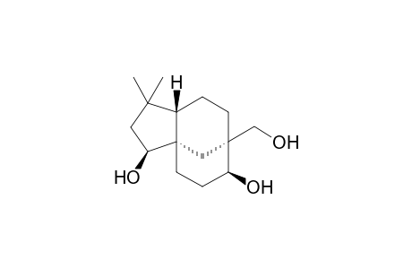 (1S,4R,5R,8S,9S)-clovane-5,9,12-triol